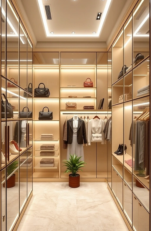 Boutique-Inspired Walk-In Closet
