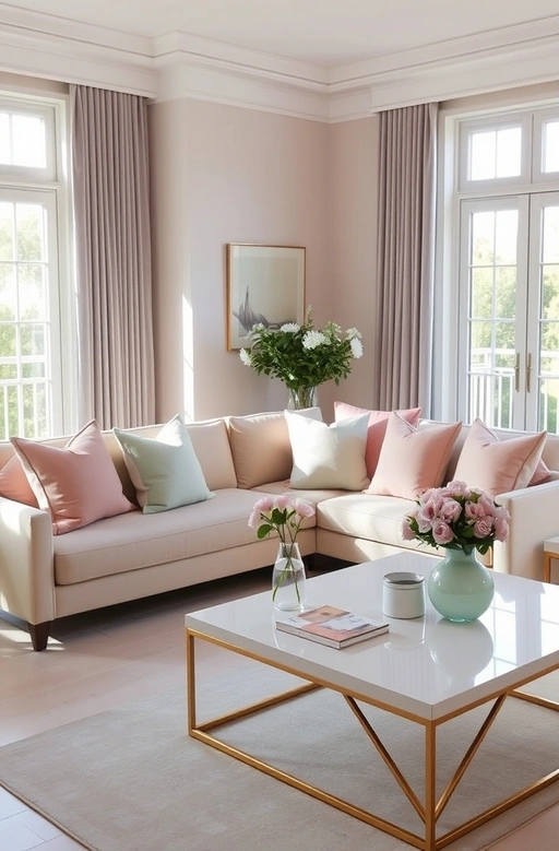 Minimalist Pastel Palette Easter and Spring Decor Ideas