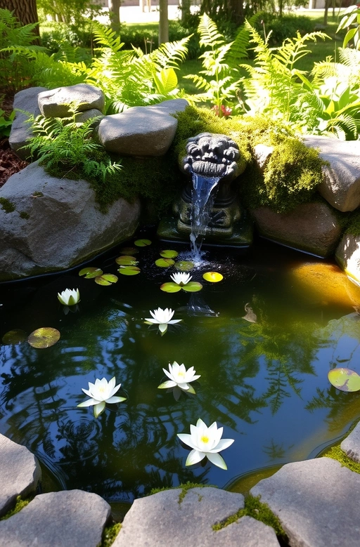 small pond or fountain