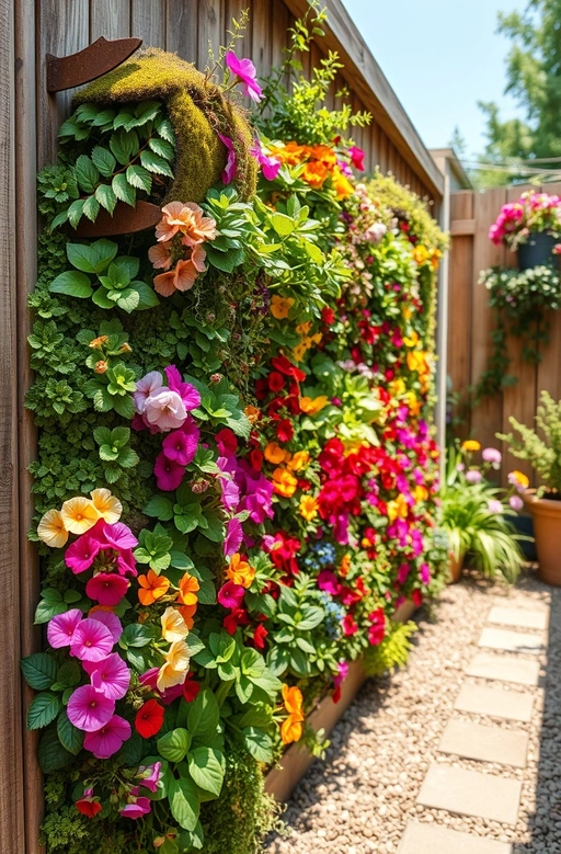 Vertical small garden ideas