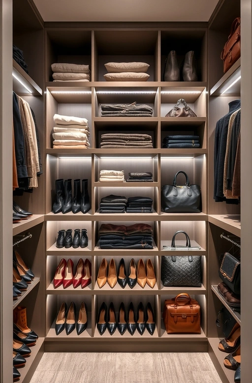 Embrace Custom Shelving Walk-In Closet Ideas
