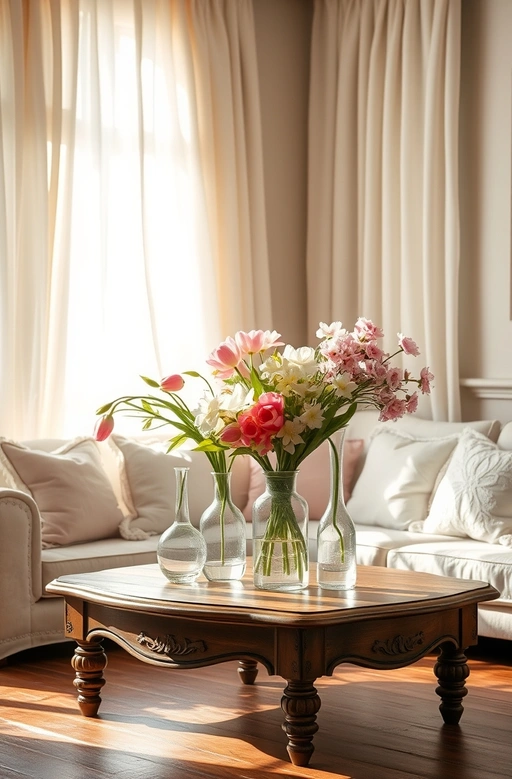 Fresh Florals Spring Living Room Ideas
