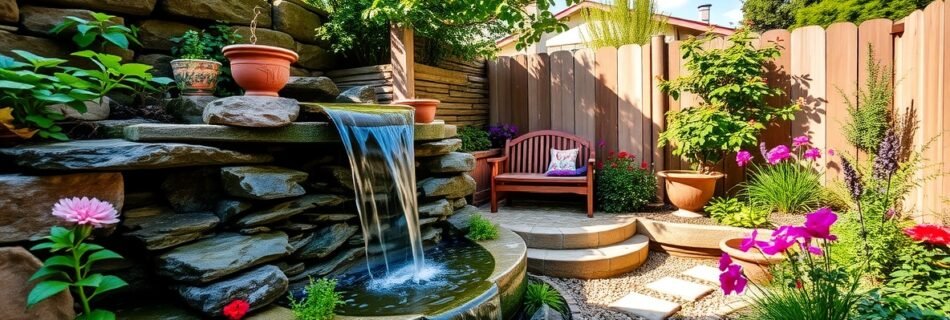 Creative Tiny Waterfall Backyards