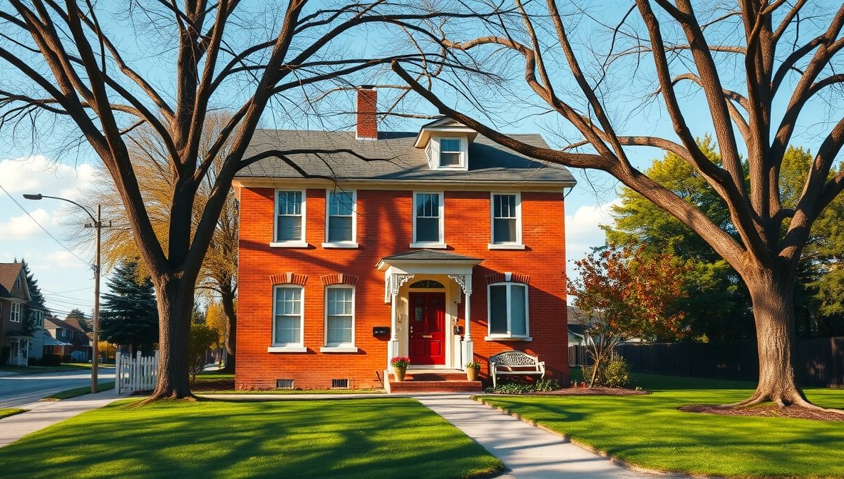 Perfect House Exterior Color Schemes with Red Bricks