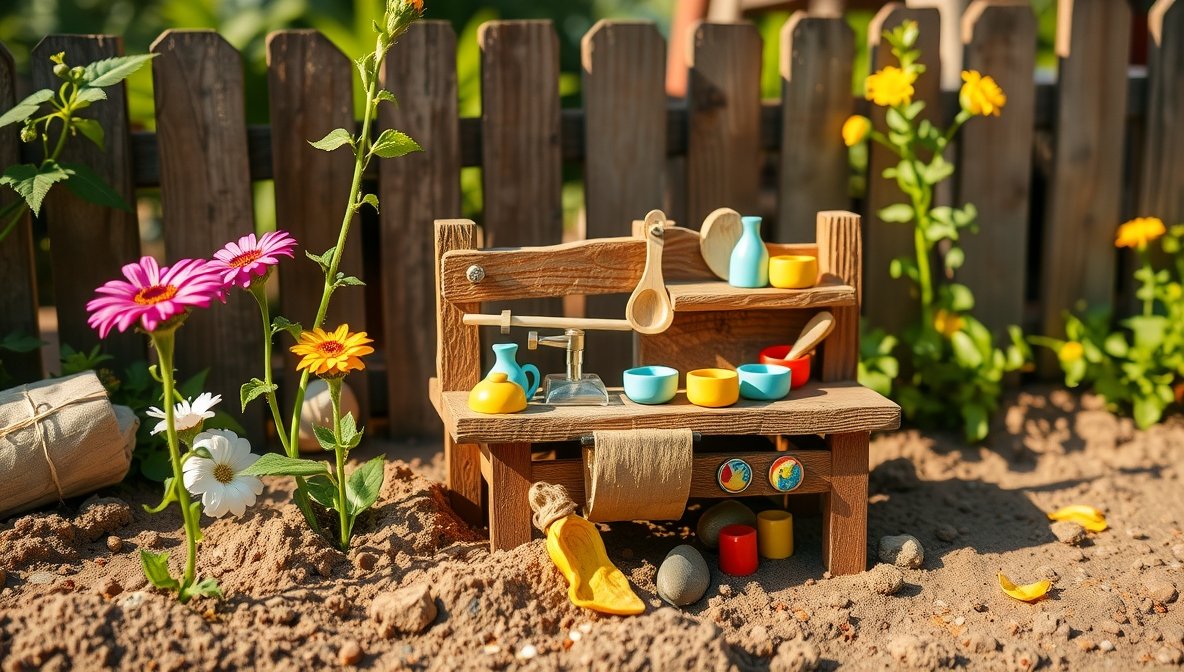 Cute Mud Kitchen Designs